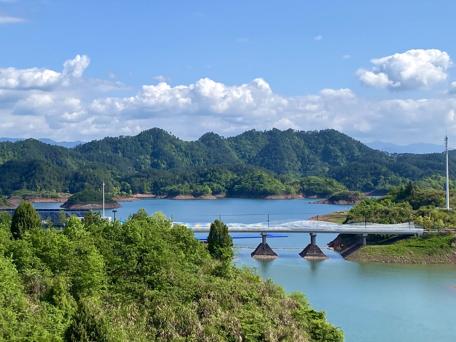 Serene Beauty of Deep Blue Lake